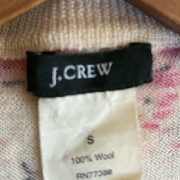 RARE Vintage J.Crew Wool Sweater ~ MCM Novelty Print Sailboats ~ Size Small XS - Picture 4 of 8